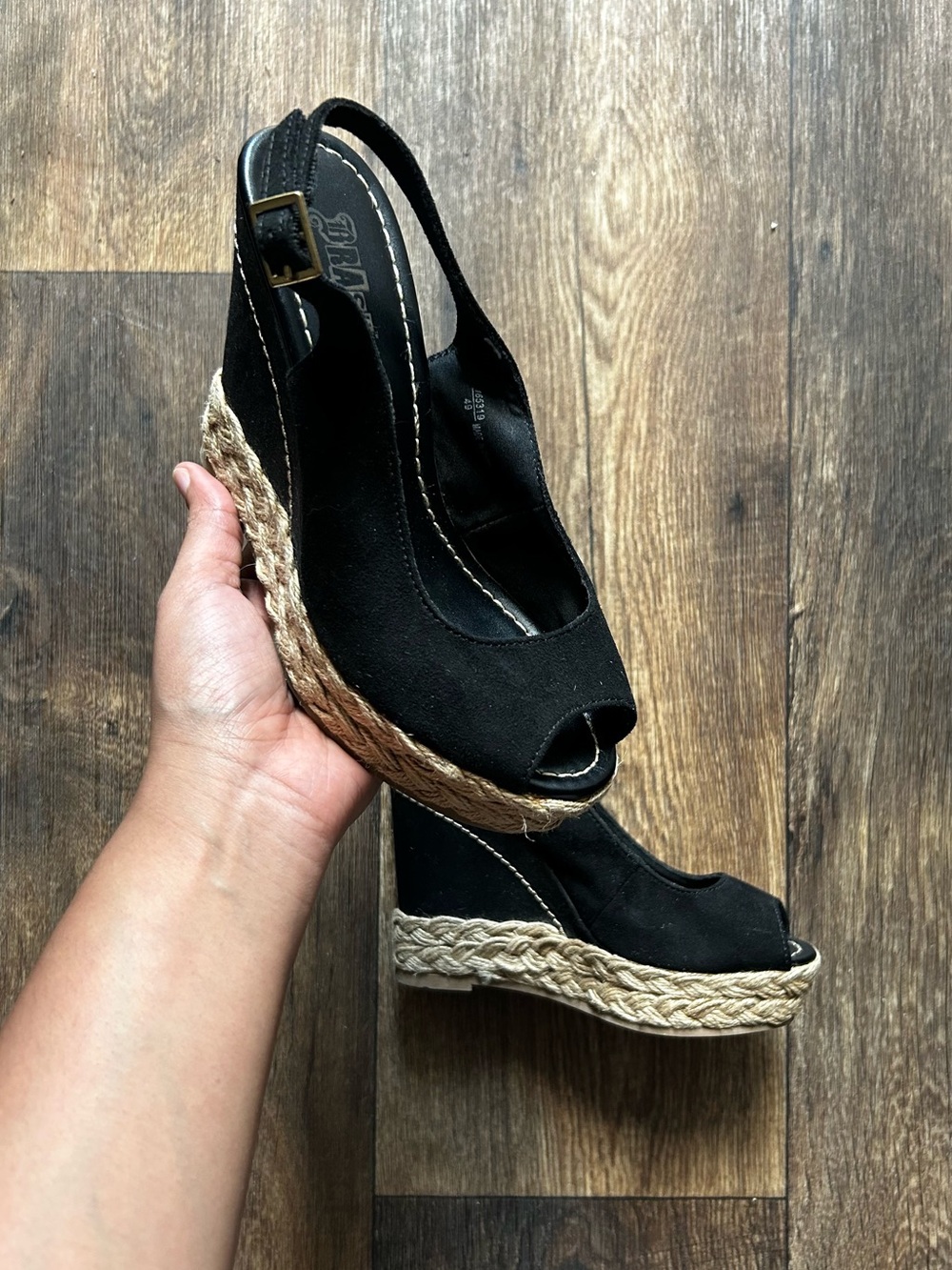 Peep Toe Sling Back Wedges